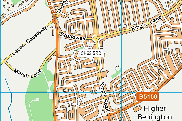 CH63 5RD map - OS VectorMap District (Ordnance Survey)
