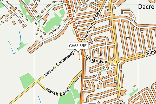 CH63 5RE map - OS VectorMap District (Ordnance Survey)