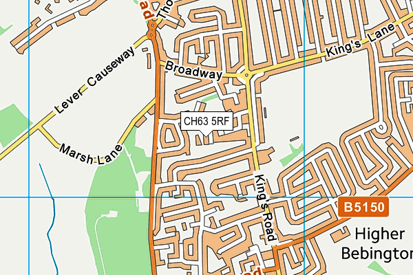 CH63 5RF map - OS VectorMap District (Ordnance Survey)
