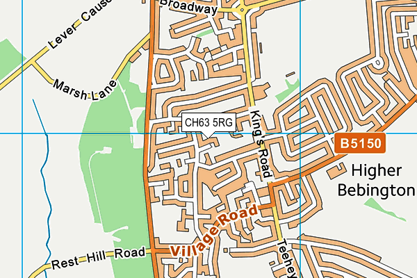 CH63 5RG map - OS VectorMap District (Ordnance Survey)