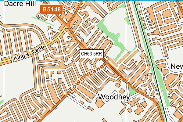 CH63 5RR map - OS VectorMap District (Ordnance Survey)