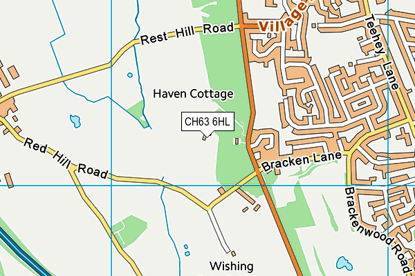 CH63 6HL map - OS VectorMap District (Ordnance Survey)