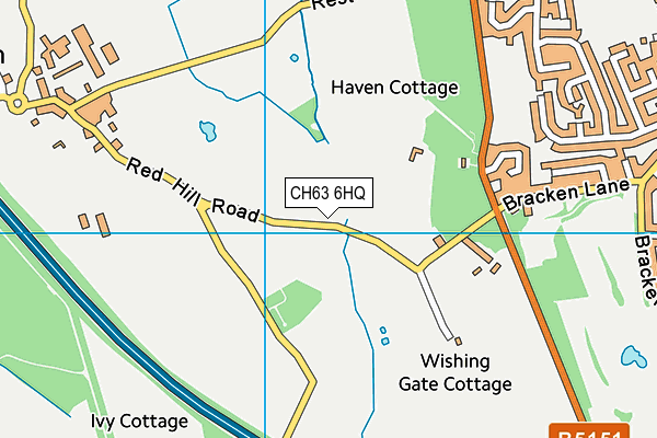 CH63 6HQ map - OS VectorMap District (Ordnance Survey)