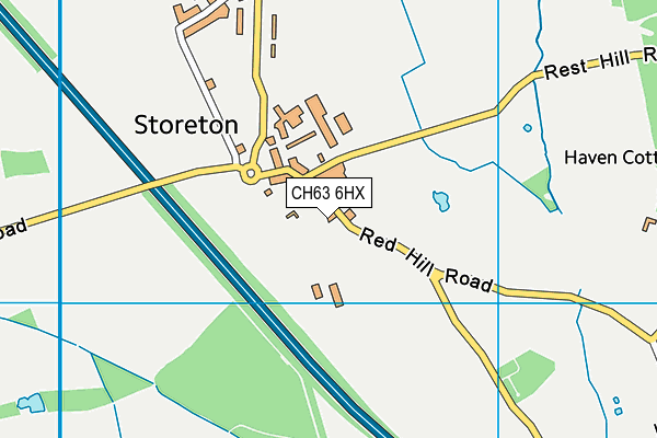 CH63 6HX map - OS VectorMap District (Ordnance Survey)