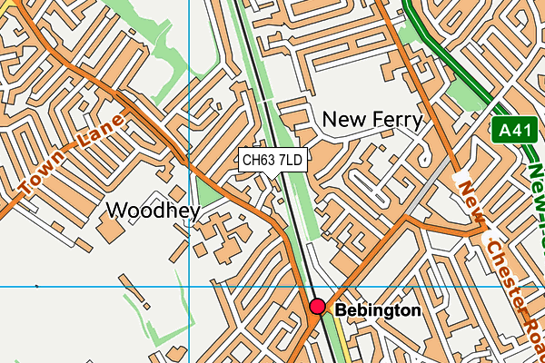 CH63 7LD map - OS VectorMap District (Ordnance Survey)