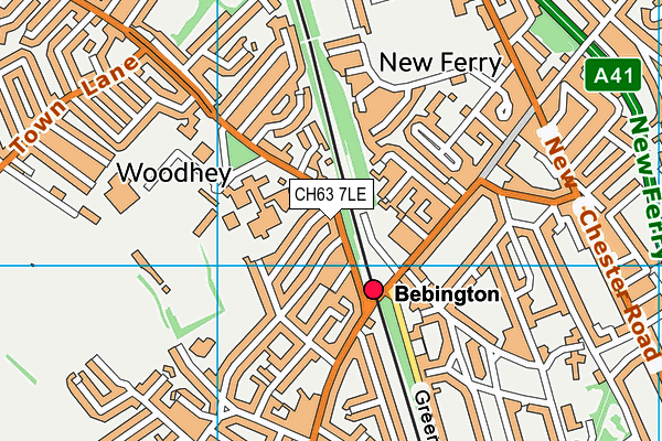 CH63 7LE map - OS VectorMap District (Ordnance Survey)