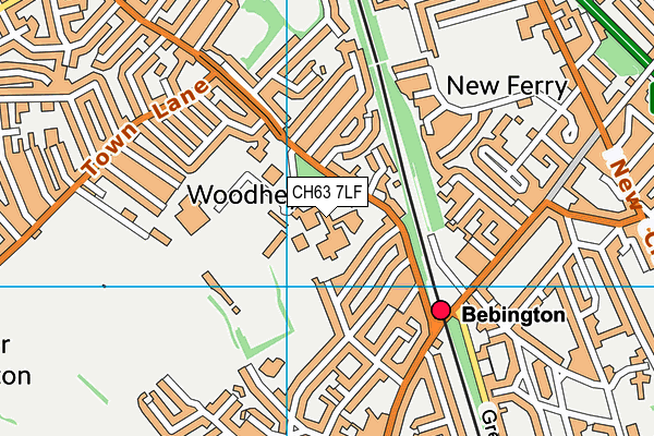 St John Plessington Catholic College map (CH63 7LF) - OS VectorMap District (Ordnance Survey)