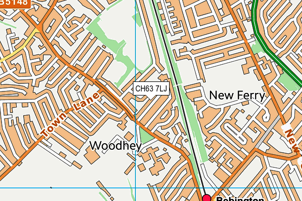 CH63 7LJ map - OS VectorMap District (Ordnance Survey)