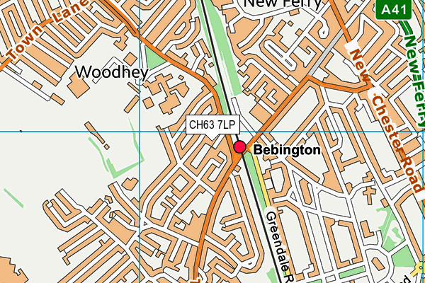 CH63 7LP map - OS VectorMap District (Ordnance Survey)