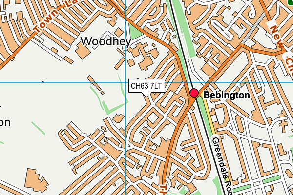 CH63 7LT map - OS VectorMap District (Ordnance Survey)