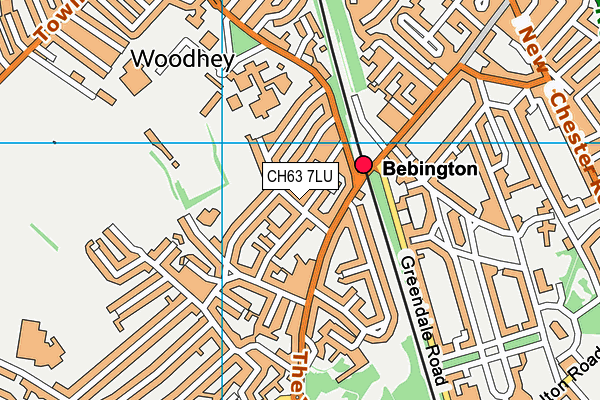 CH63 7LU map - OS VectorMap District (Ordnance Survey)