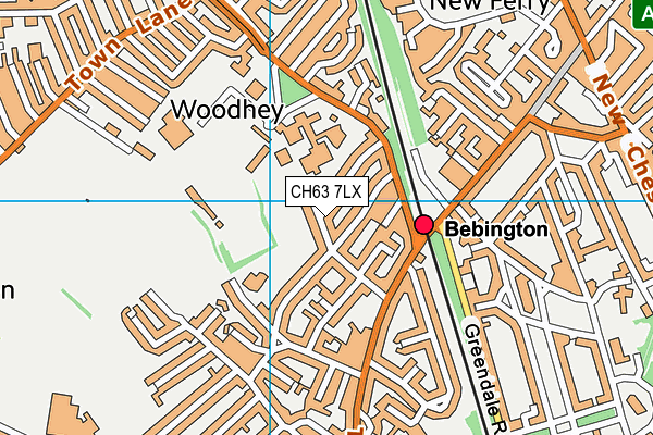 CH63 7LX map - OS VectorMap District (Ordnance Survey)