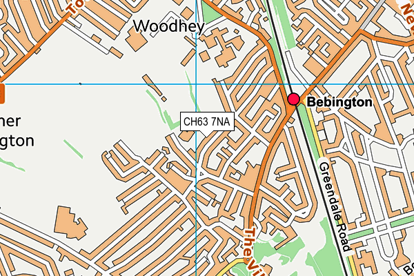 CH63 7NA map - OS VectorMap District (Ordnance Survey)