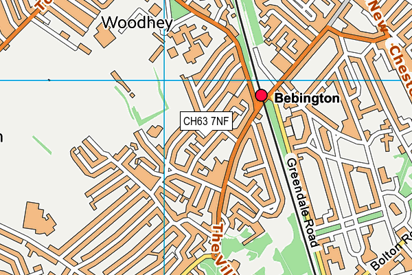 CH63 7NF map - OS VectorMap District (Ordnance Survey)