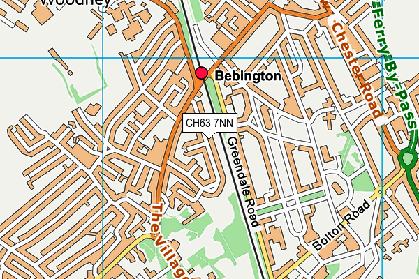 CH63 7NN map - OS VectorMap District (Ordnance Survey)