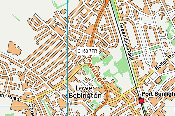 CH63 7PR map - OS VectorMap District (Ordnance Survey)