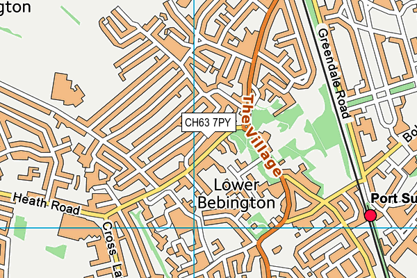 CH63 7PY map - OS VectorMap District (Ordnance Survey)