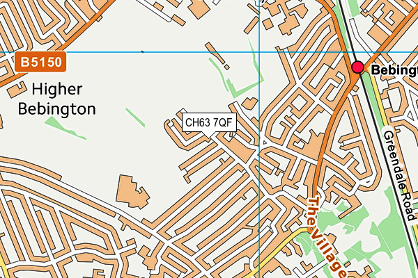 CH63 7QF map - OS VectorMap District (Ordnance Survey)