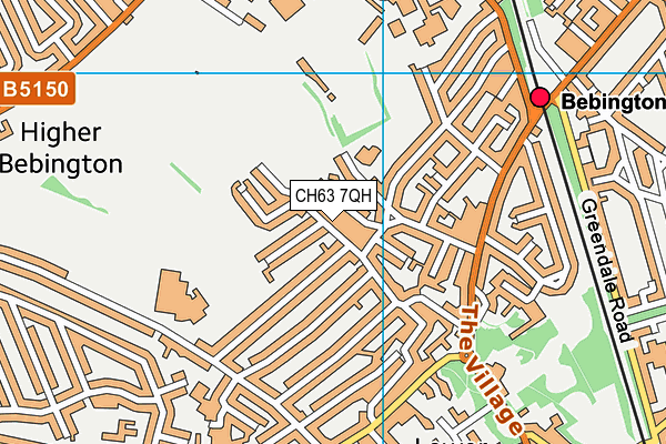 CH63 7QH map - OS VectorMap District (Ordnance Survey)