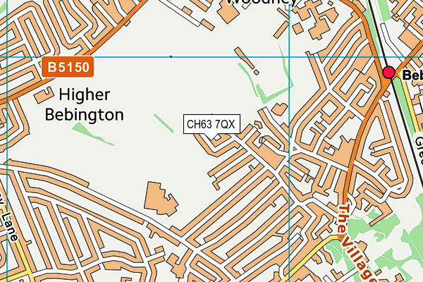 CH63 7QX map - OS VectorMap District (Ordnance Survey)