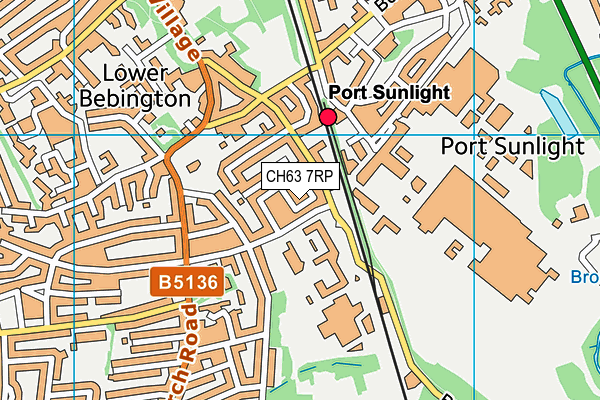 CH63 7RP map - OS VectorMap District (Ordnance Survey)