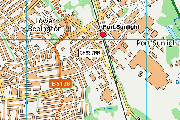 CH63 7RR map - OS VectorMap District (Ordnance Survey)