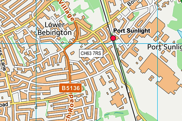 CH63 7RS map - OS VectorMap District (Ordnance Survey)