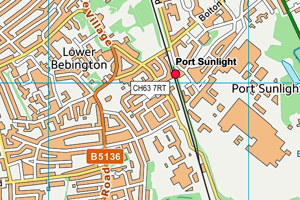 CH63 7RT map - OS VectorMap District (Ordnance Survey)