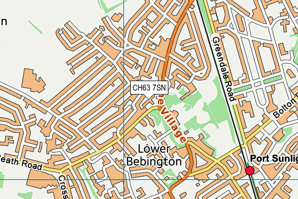 CH63 7SN map - OS VectorMap District (Ordnance Survey)