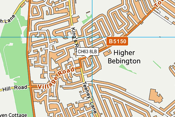 CH63 8LB map - OS VectorMap District (Ordnance Survey)