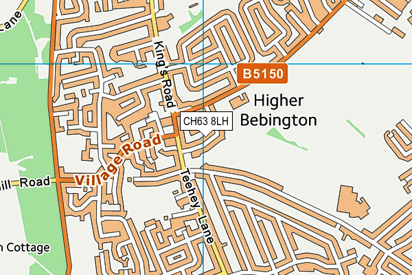 CH63 8LH map - OS VectorMap District (Ordnance Survey)