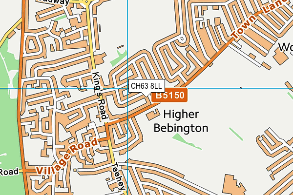 CH63 8LL map - OS VectorMap District (Ordnance Survey)