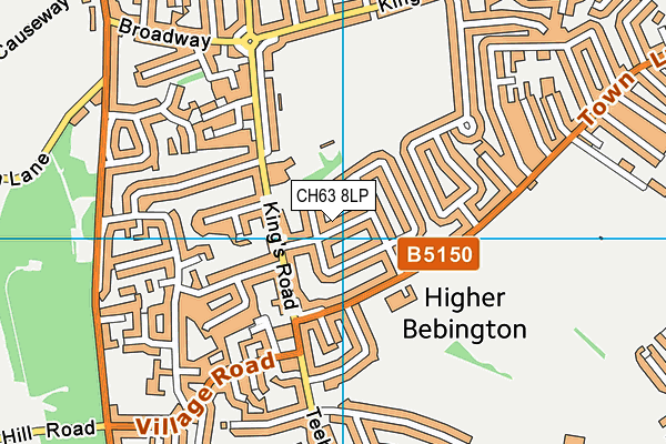 CH63 8LP map - OS VectorMap District (Ordnance Survey)