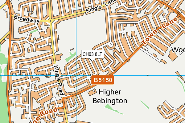 CH63 8LT map - OS VectorMap District (Ordnance Survey)