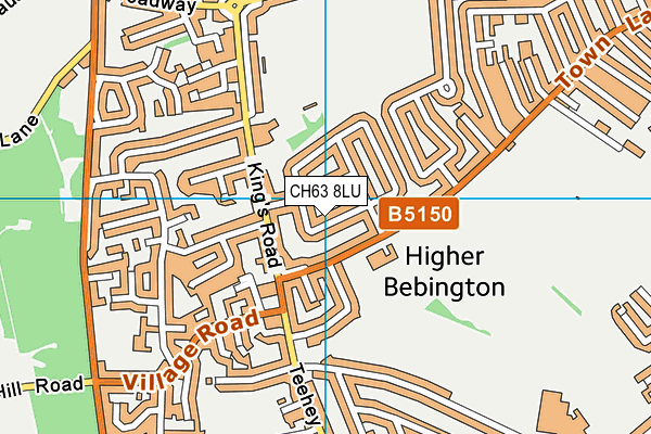 CH63 8LU map - OS VectorMap District (Ordnance Survey)