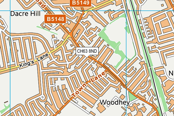 CH63 8ND map - OS VectorMap District (Ordnance Survey)