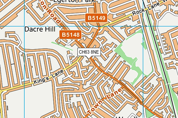 CH63 8NE map - OS VectorMap District (Ordnance Survey)