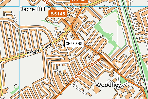 CH63 8NG map - OS VectorMap District (Ordnance Survey)