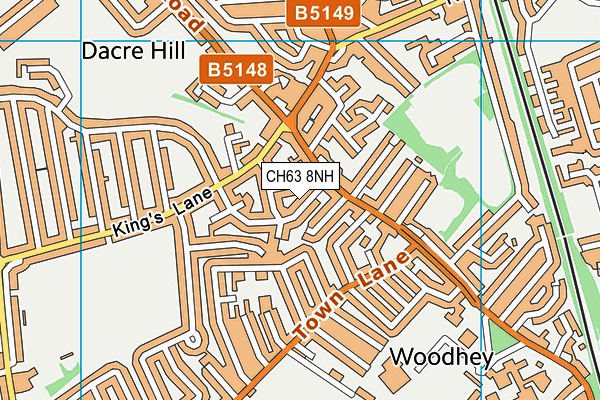 CH63 8NH map - OS VectorMap District (Ordnance Survey)