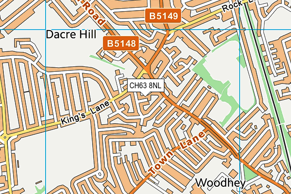 CH63 8NL map - OS VectorMap District (Ordnance Survey)