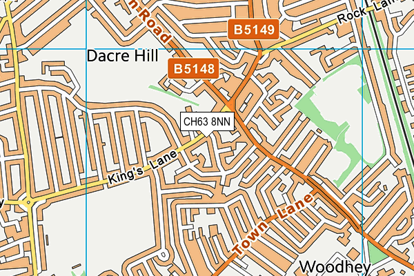 CH63 8NN map - OS VectorMap District (Ordnance Survey)