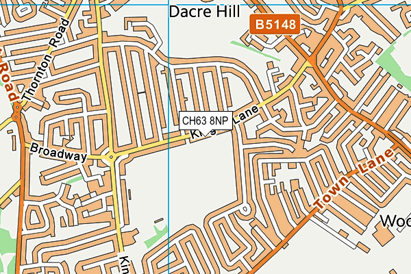 CH63 8NP map - OS VectorMap District (Ordnance Survey)