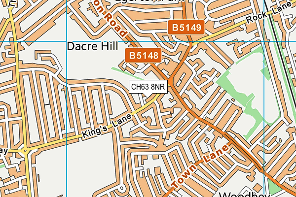 CH63 8NR map - OS VectorMap District (Ordnance Survey)