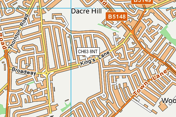 CH63 8NT map - OS VectorMap District (Ordnance Survey)