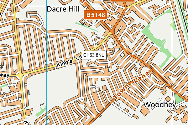 CH63 8NU map - OS VectorMap District (Ordnance Survey)