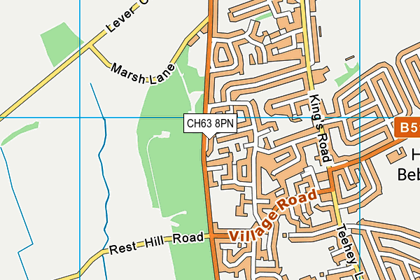 CH63 8PN map - OS VectorMap District (Ordnance Survey)