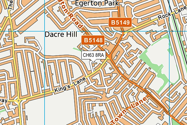 CH63 8RA map - OS VectorMap District (Ordnance Survey)