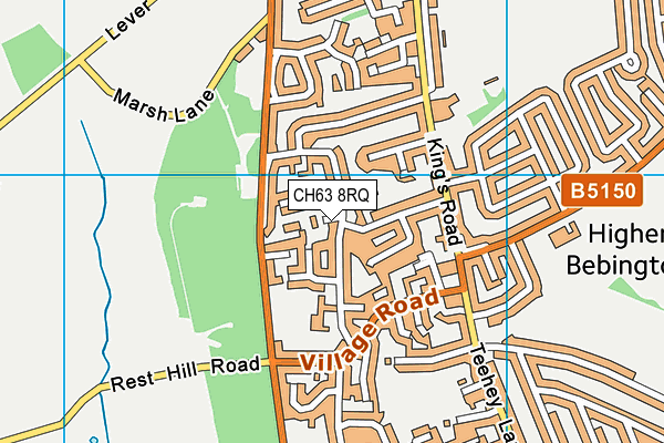 CH63 8RQ map - OS VectorMap District (Ordnance Survey)