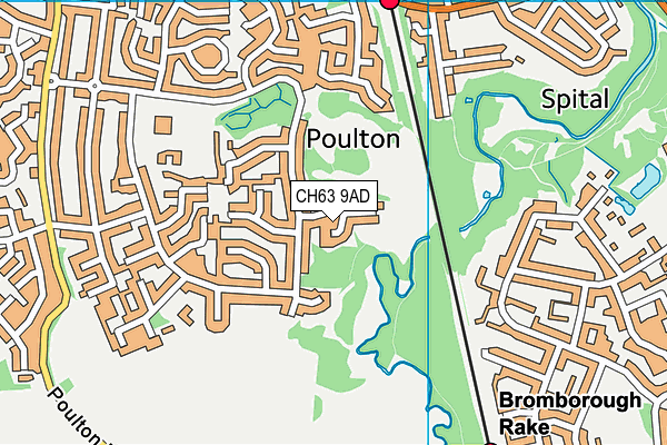 CH63 9AD map - OS VectorMap District (Ordnance Survey)