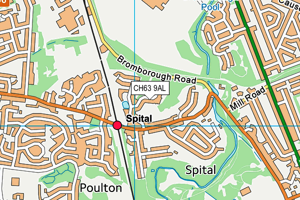 CH63 9AL map - OS VectorMap District (Ordnance Survey)